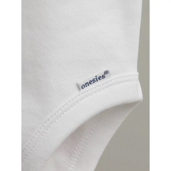 Gerber White Long Sleeve Onesie - Picture 3 of 11